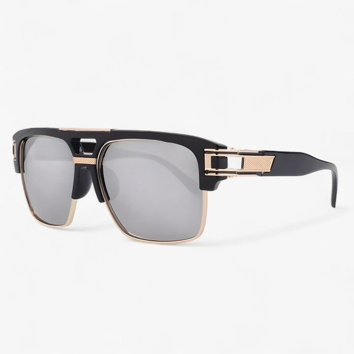 Plastic frame retro mirrored sunglasses, Calvero design with UV400 protection.
