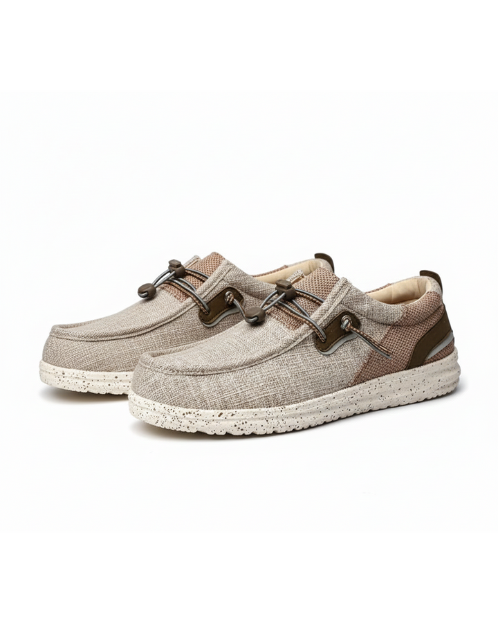 Unisex canvas slip-on casual shoes, comfortable & lightweight, great for athleisure wear.