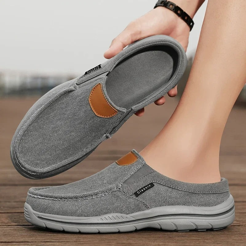 Unisex casual slip-on shoes, made from breathable canvas for ultimate comfort.