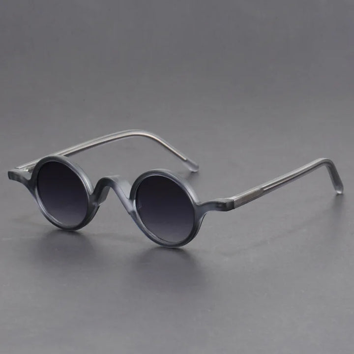 Fashionable gradient lens Asymmetric UV400 Sunglasses, unisex, side view, bold eyewear style