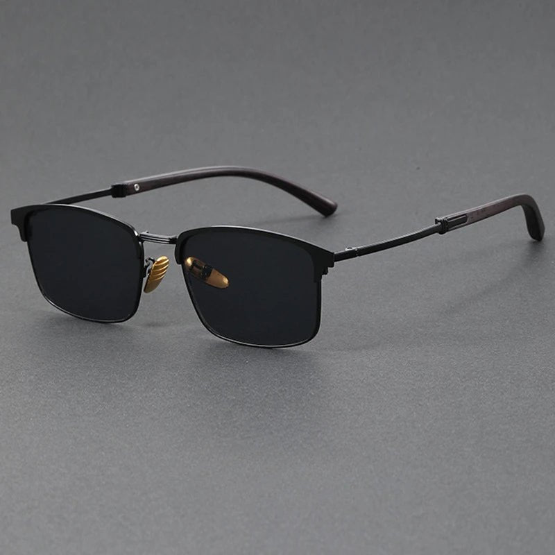 Stylish unisex browline sunglasses for fashion and eye protection. Polarized UV400 lenses.