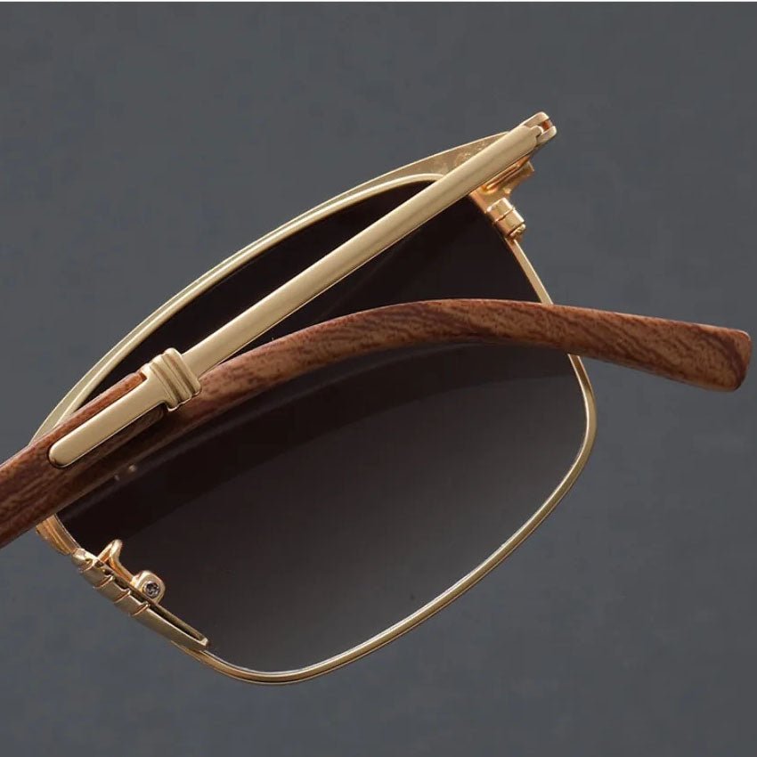 Fashionable browline sunglasses, a unisex accessory with polarized UV400 eye protection.