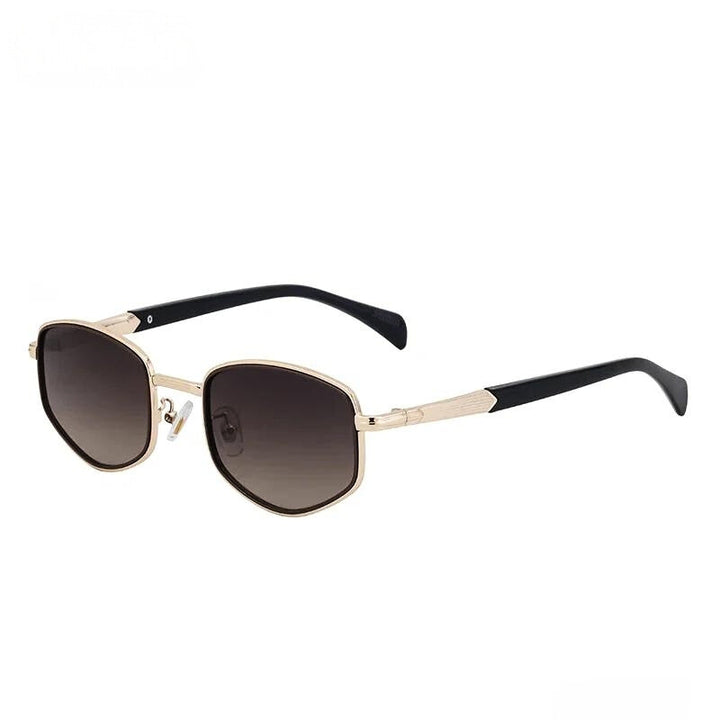 Unisex classic frame polarized sunglasses, black, for UV protection and stylish eyewear