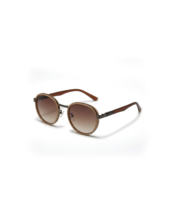 Unisex classic round designer sunglasses for UV protection, retro fashion eyewear accessory