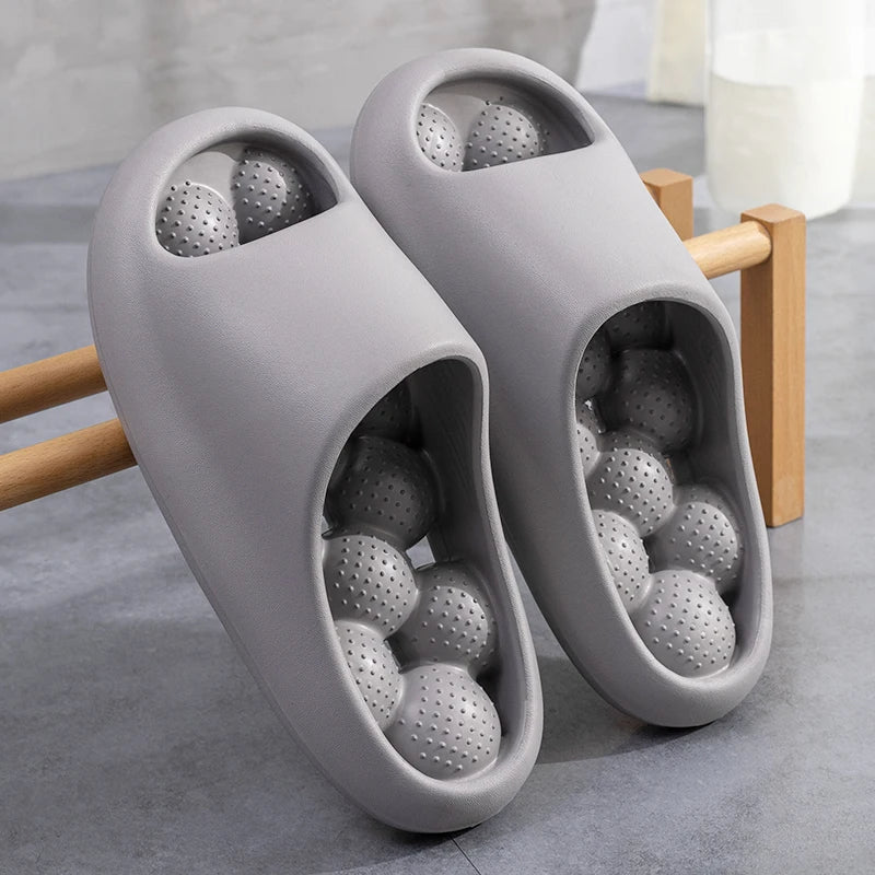 Pair of lightweight Unisex Comfort Arch Support Slides, front view, highlighting the breathable design for all-day comfort.