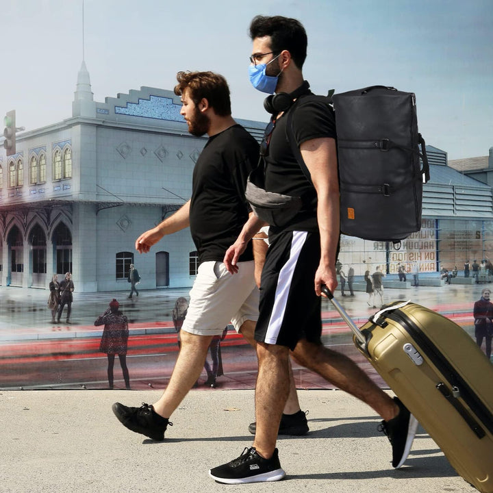 Convenient carry-on travel bag; converts from duffel to suit bag for easy packing.