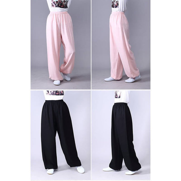 Unisex Cotton Linen Tai Chi & Yoga Pants for Summer Comfort - Lexians