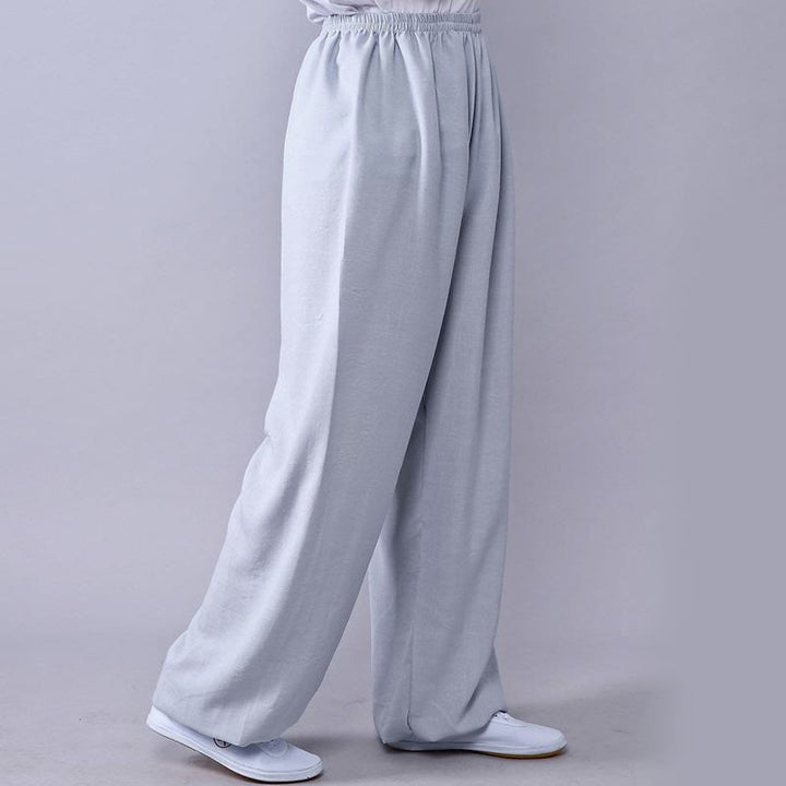 Unisex Cotton Linen Tai Chi & Yoga Pants for Summer Comfort - Lexians