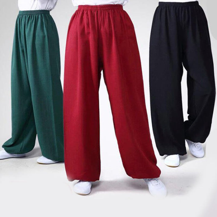 Unisex Cotton Linen Tai Chi & Yoga Pants for Summer Comfort - Lexians