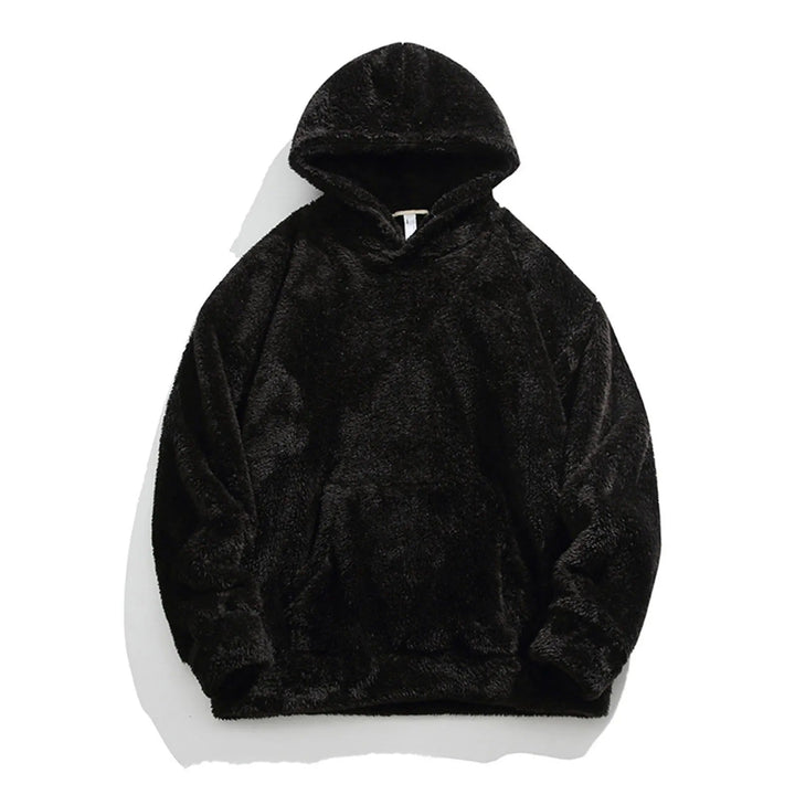Model wearing a Casual Cloudsoft Fleece Hoodie, highligting the relaxed fit and soft, cozy material, ideal for everyday loungewear.