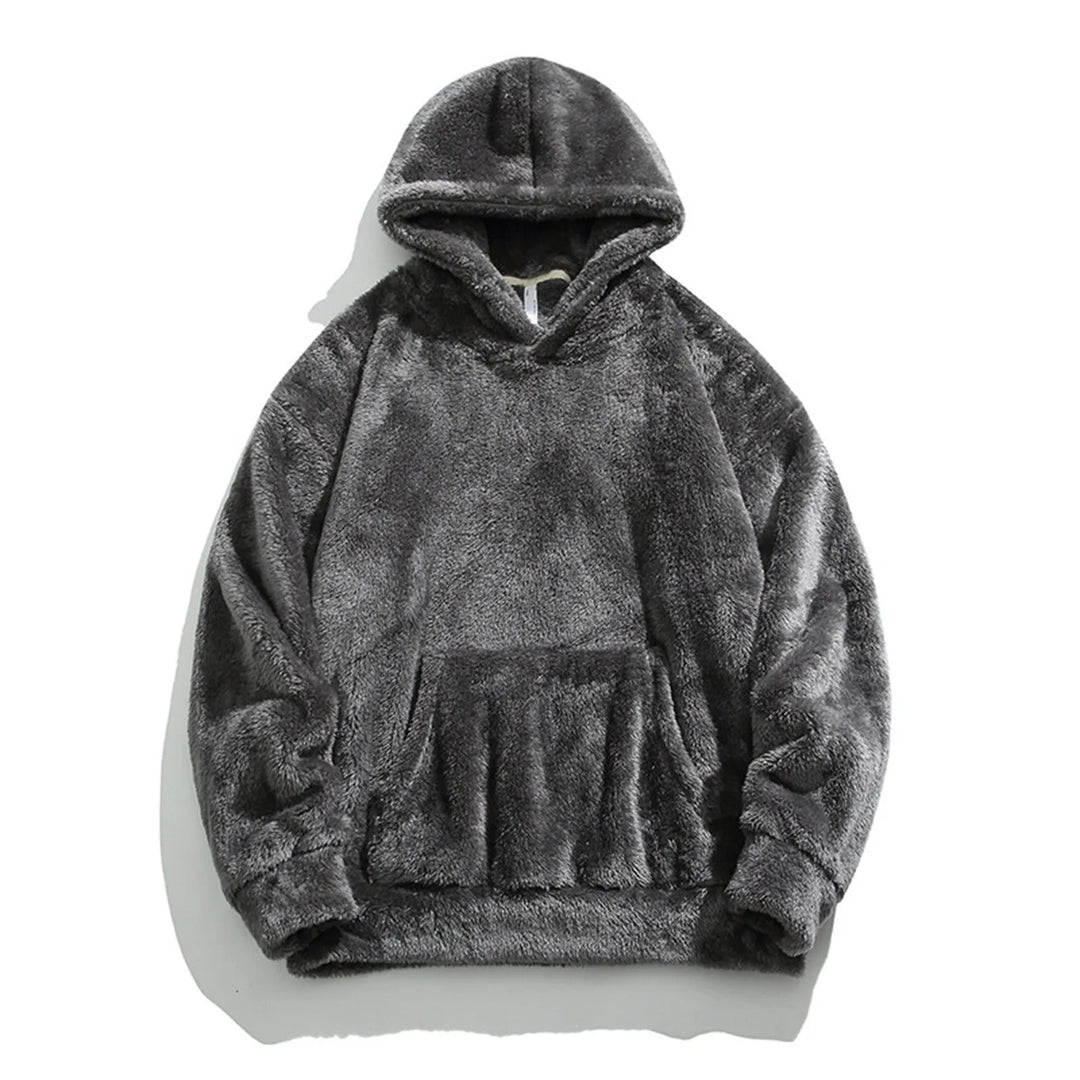 Close-up of the Cloudsoft Fleece Hoodie fabric, emphasizing the ultra-soft, plush feel and quality of this unisex comfort wear.