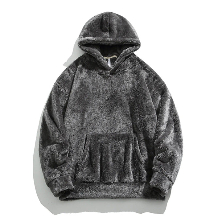Close-up of the Cloudsoft Fleece Hoodie fabric, emphasizing the ultra-soft, plush feel and quality of this unisex comfort wear.