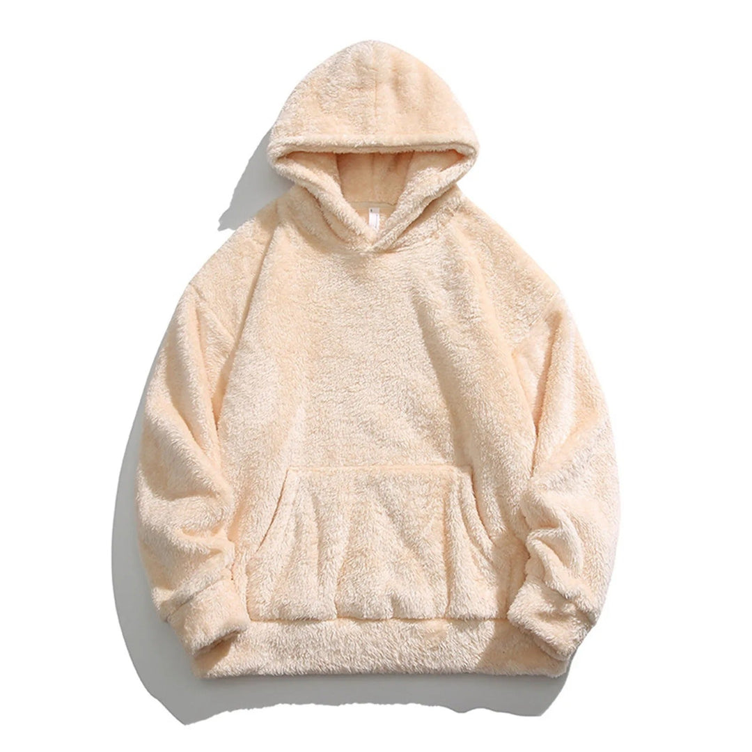 Stack of folded Cloudsoft Fleece Hoodies in various sizes and colors, showcasing this versatile and cozy unisex sweatshirt.