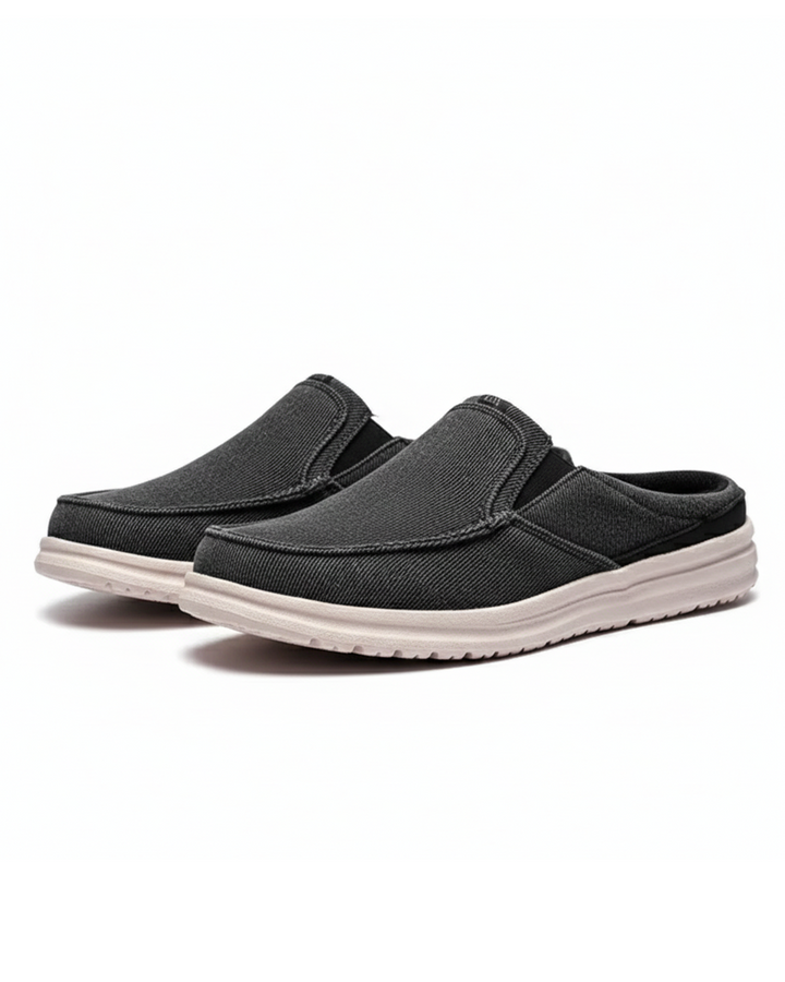 Unisex Denim Mule Slip-Ons, comfortable casual shoes for everyday wear