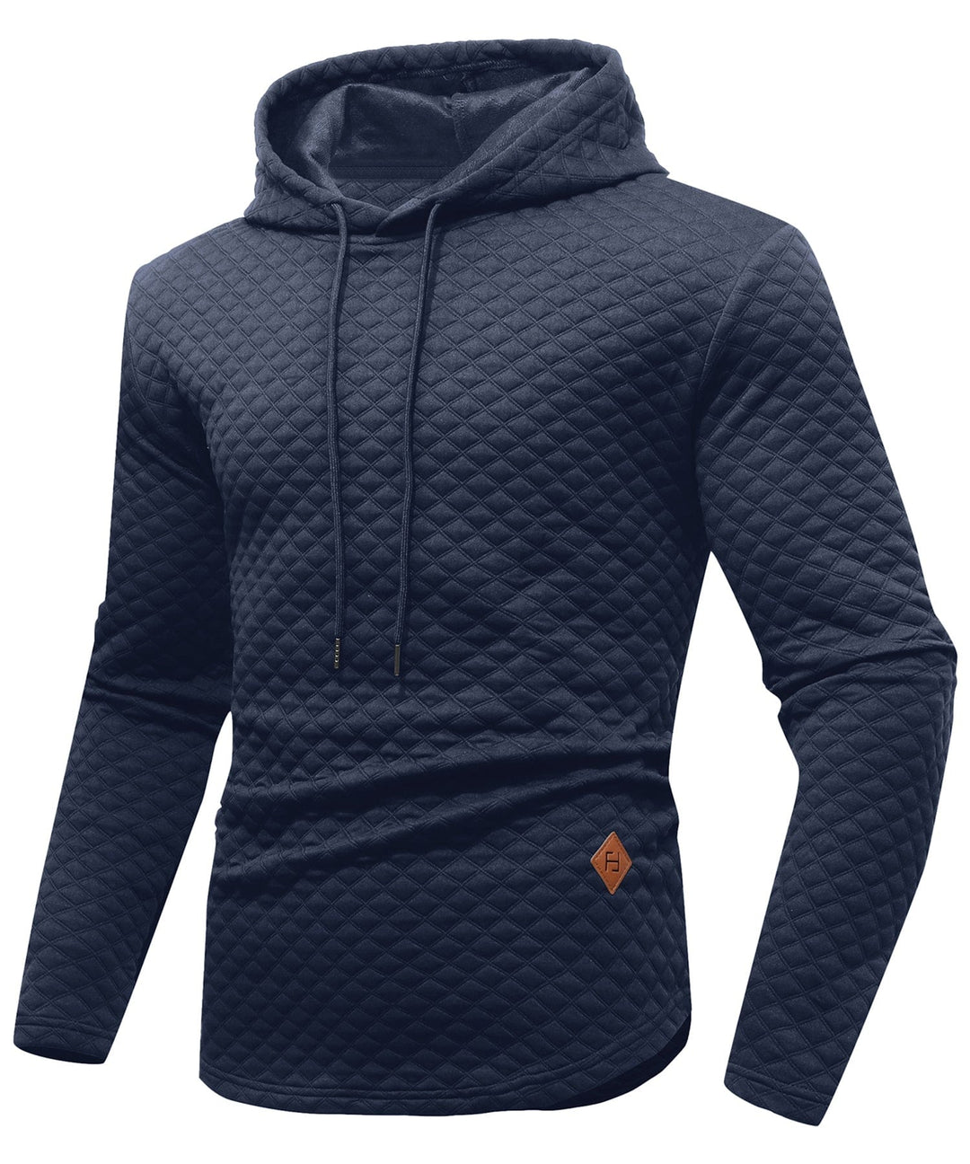 Unisex heavyweight quilted hoodie, perfect for cooler weather, durable and stylish outerwear. QH001-BLK-L