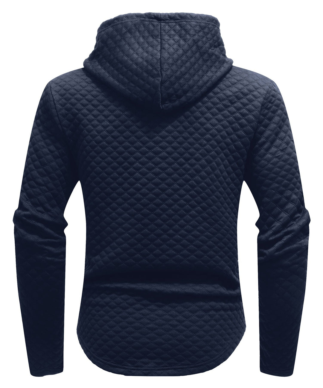 Comfortable unisex hoodie, featuring a soft inner lining and elegant diamond quilting. QH001-NVY-M