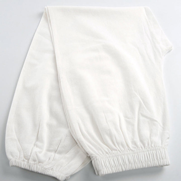 Unisex Elastic Waist Tai Chi Qigong Pants with Pockets - Lexians