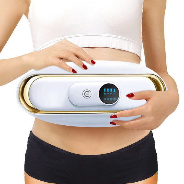 Unisex electric belly fat burner & waist massager belt for home fitness, toning abs & boosting metabolism.