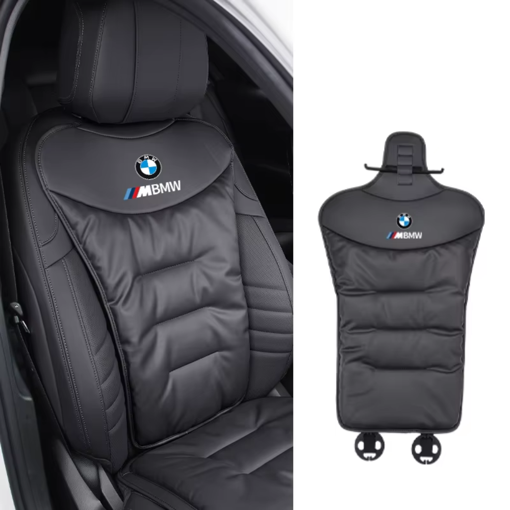Ergonomic car back cushion with breathable mesh, ideal for driving comfort, back support, and posture.