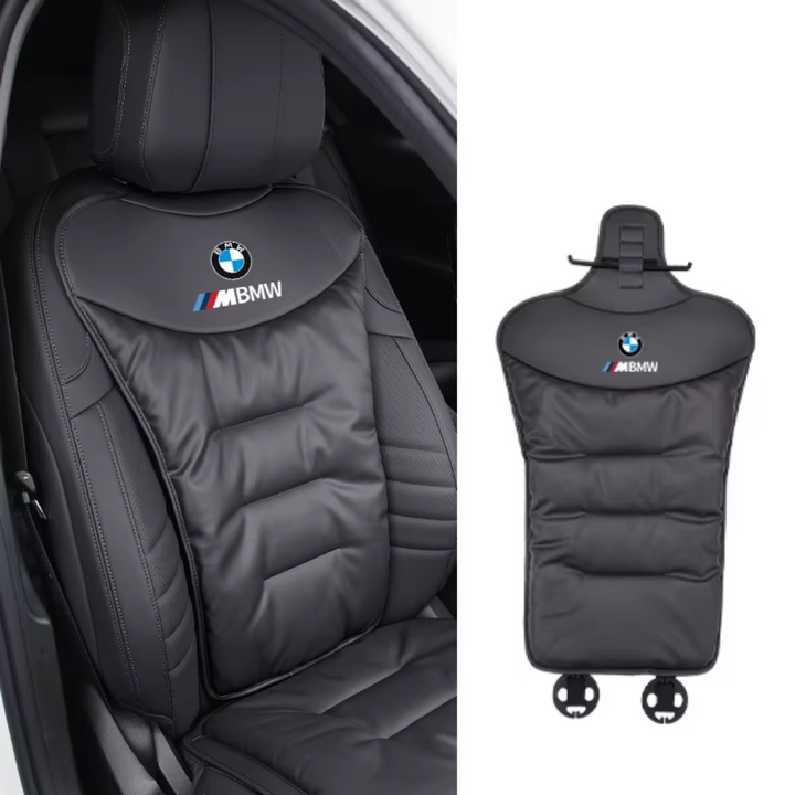 Ergonomic car back cushion with breathable mesh, ideal for driving comfort, back support, and posture.