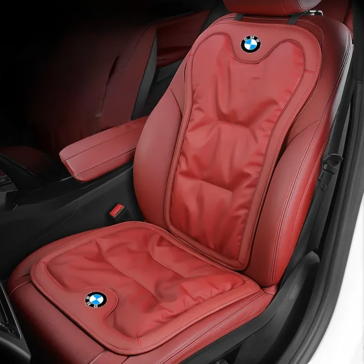 Driving comfort solution: ergonomic car back cushion for posture correction, lumbar and back support.