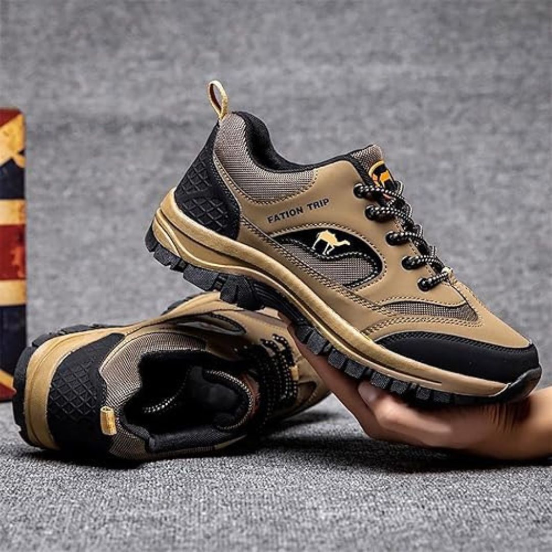 Unisex ergonomic trekking shoes for comfortable, pain-free hiking. Durable outdoor footwear with superior foot support for trails.