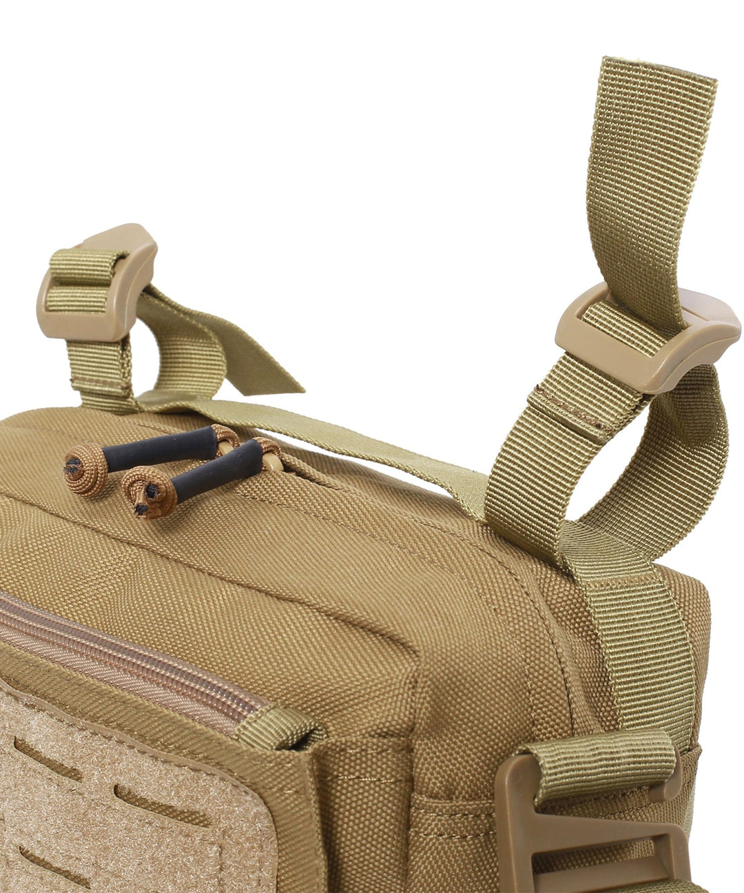 Unisex black Everyday Carry Sling Bag, empty, displaying interior lining and multiple pockets