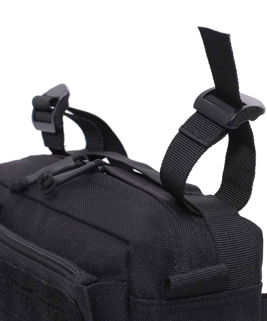 Everyday Carry Sling Bag with adjustable strap, ideal for crossbody or shoulder wear, black fabric