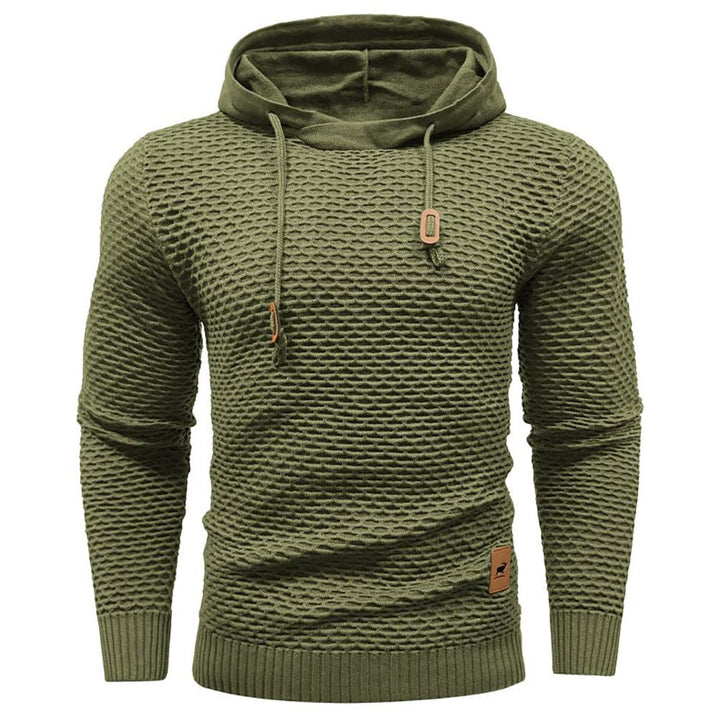 Casual unisex fleece pullover hoodie in light grey, side view, comfortable apparel