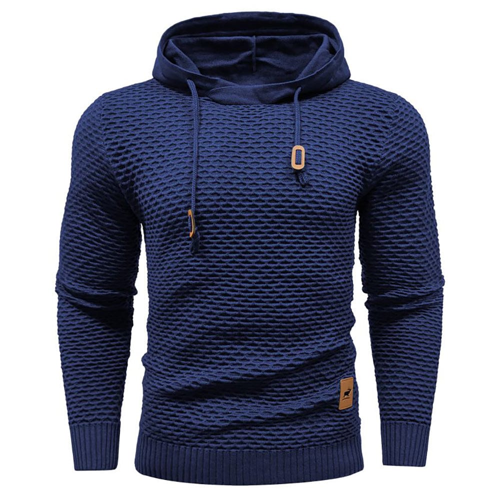Close-up of the soft fleece fabric on a unisex pullover hoodie, comfort apparel