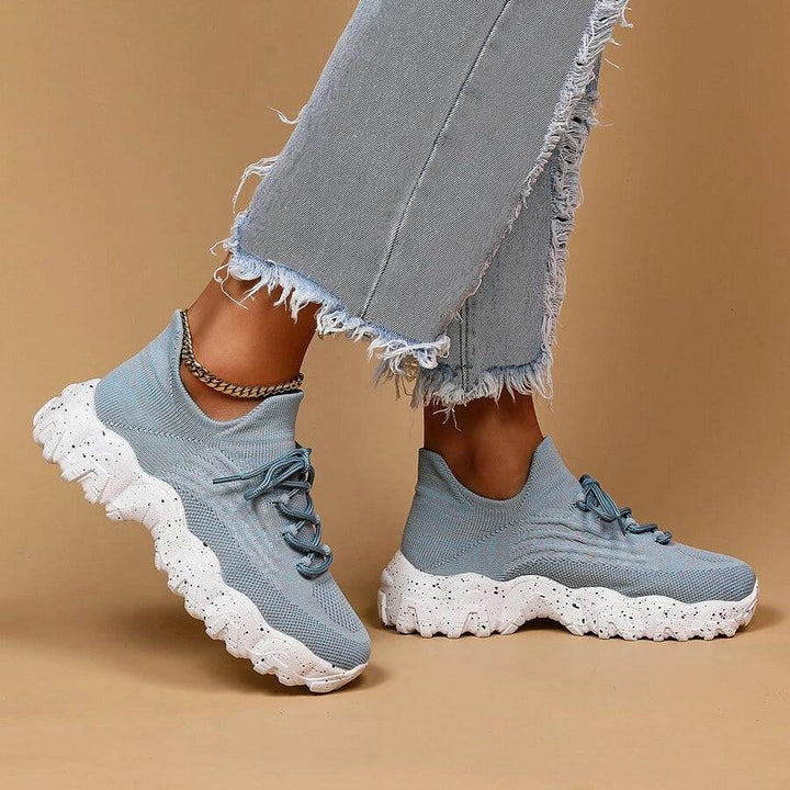 Front view of Unisex Everyday Comfort Low-Top Sneakers, showcasing the toe box and overall shape for comfort