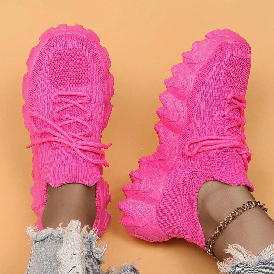 Unisex Everyday Comfort Low-Top Sneakers, orange, standing out as athletic casual and everyday footwear