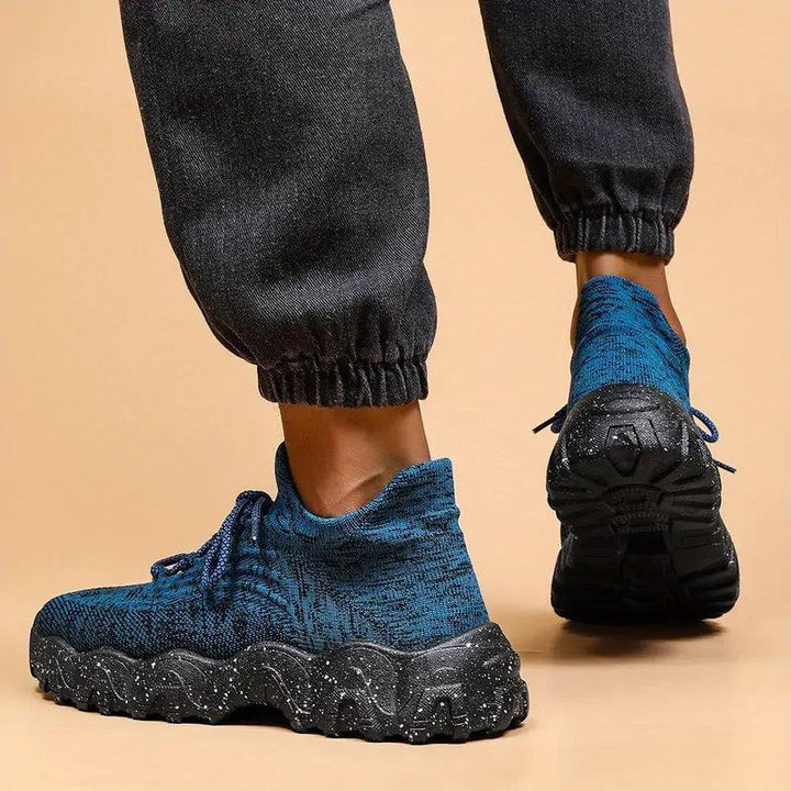 Close-up of the stitching and construction on Unisex Everyday Comfort Low-Top Sneakers, indicating quality