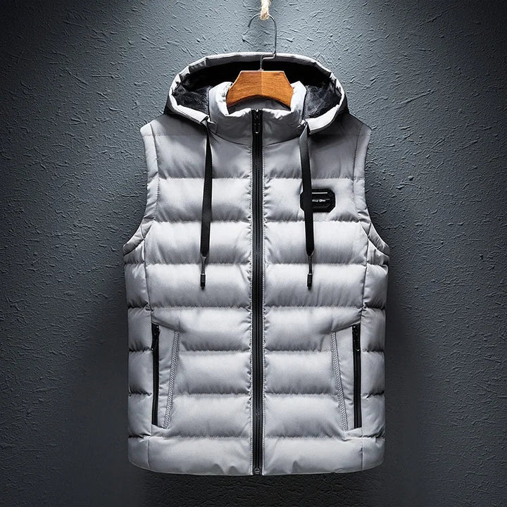 Lightweight Puffer Vest in black, ideal unisex sleeveless jacket for everyday comfort