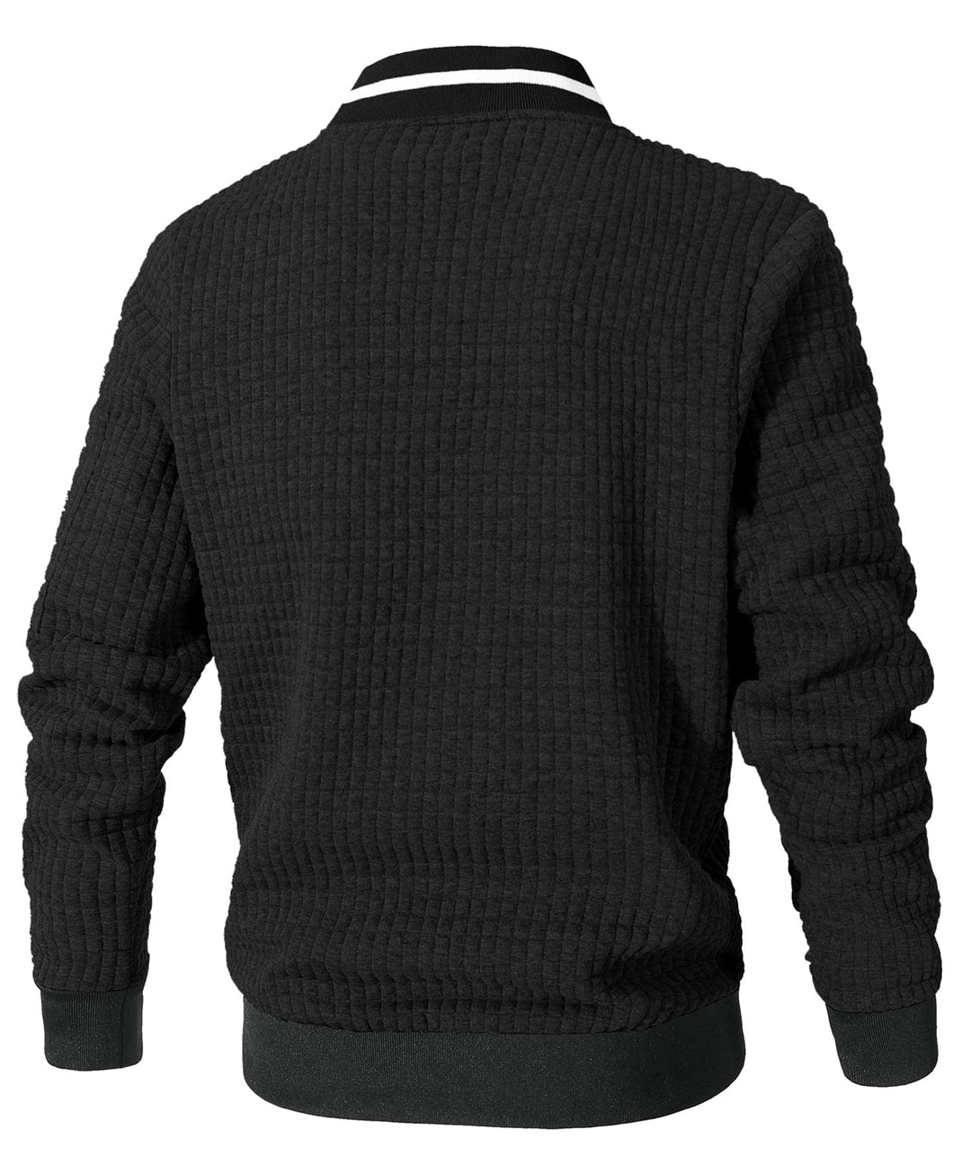 Person zipping up the Unisex Lightweight Jacket, illustrating its ease of use and warmth features.