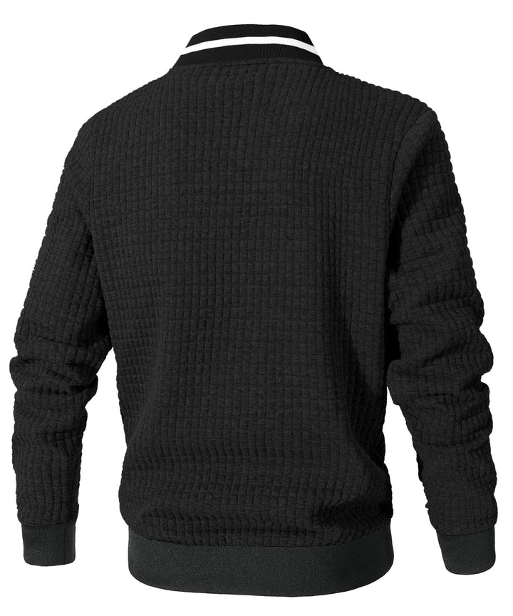 Person zipping up the Unisex Lightweight Jacket, illustrating its ease of use and warmth features.