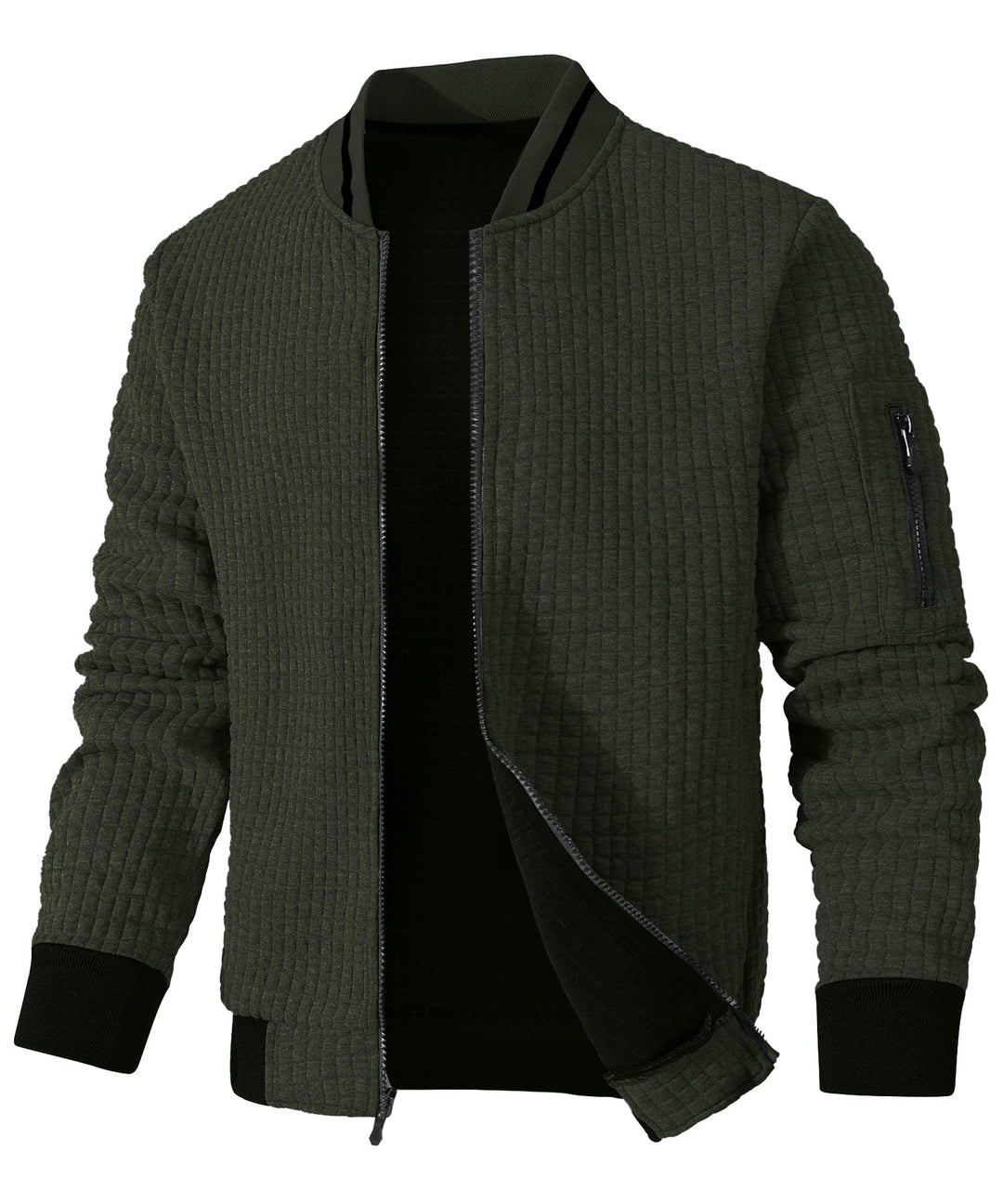 Everyday Warmth Jacket with pockets, offering practical storage in a lightweight, unisex design.