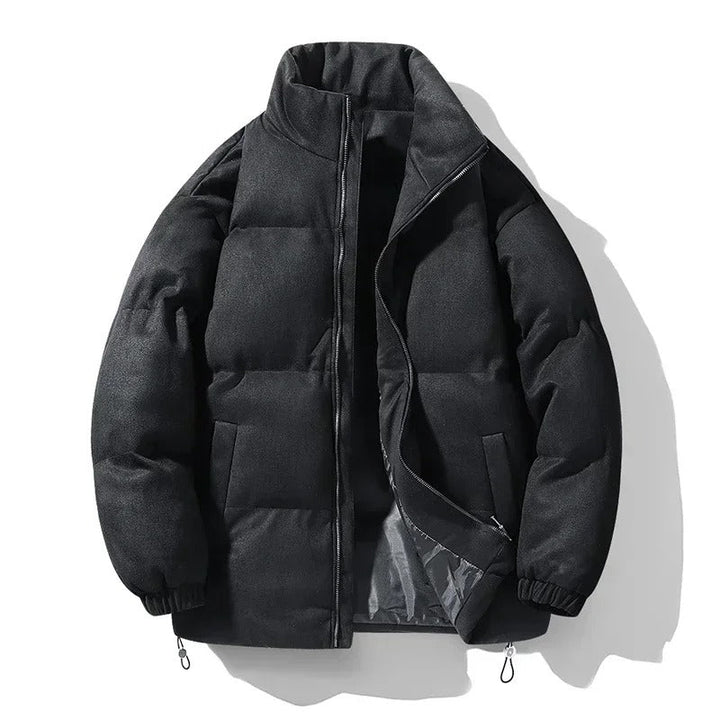 Lightweight cotton puffer jacket, unisex design, shown in a relaxed fit for everyday wear