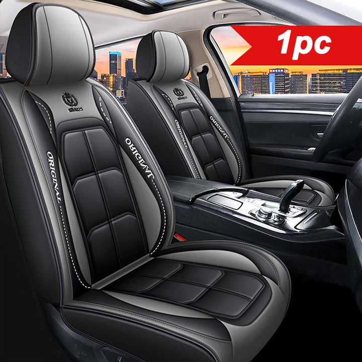 Durable faux leather car seat cover. Unisex design, ultimate seat protection, easy clean for any car interior.