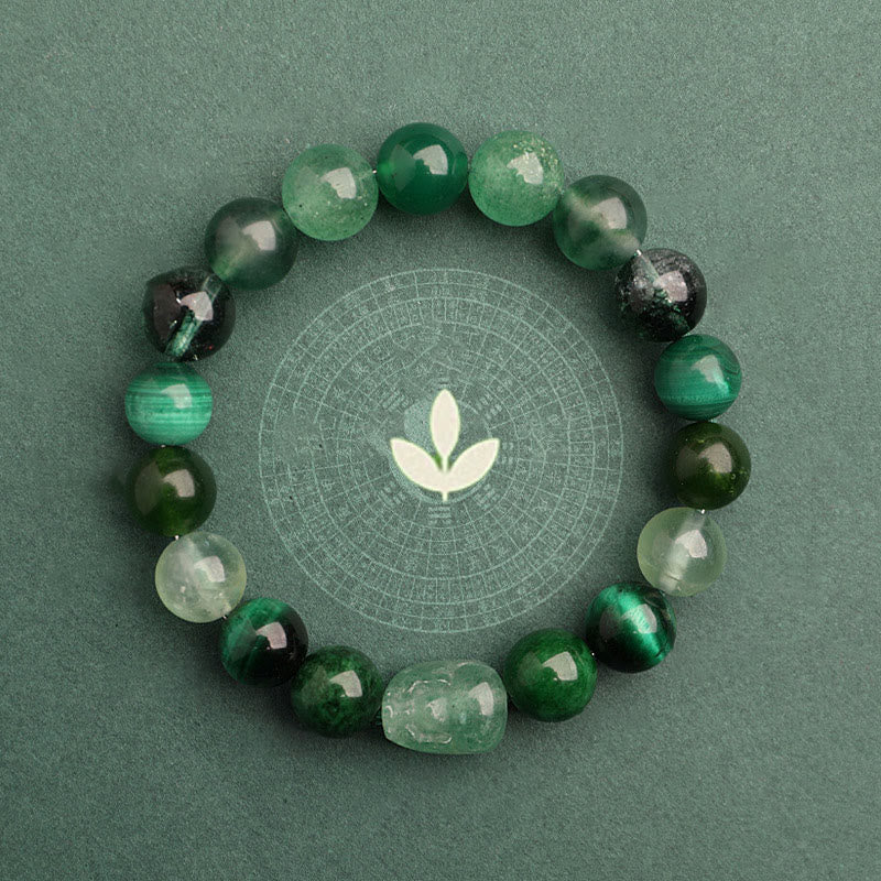 Unisex Five Elements Crystal Agate Luck Bracelet - Lexians