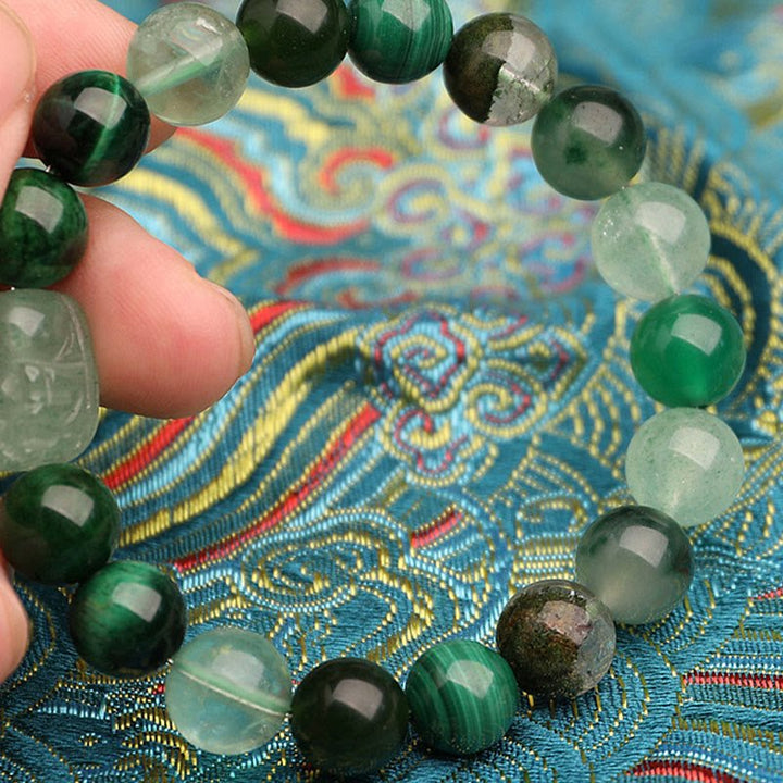 Unisex Five Elements Crystal Agate Luck Bracelet - Lexians