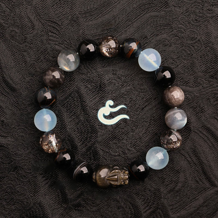 Unisex Five Elements Crystal Agate Luck Bracelet - Lexians