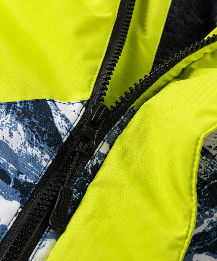 Interior lining of the insulated jacket, showcasing comfort and warmth for unisex cold weather apparel.