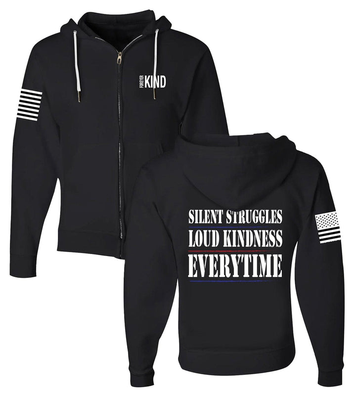 Casual unisex hoodie with a 'Love More' graphic, soft fleece, comfortable and stylish.