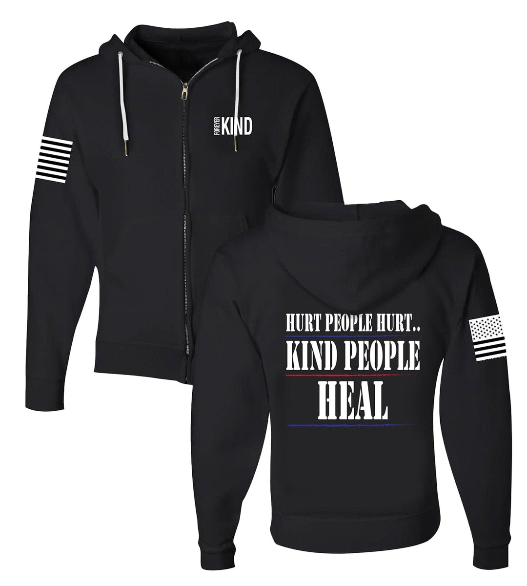 Statement graphic hoodie, 'Create Your Own Future' text. Unisex, soft fleece, casual apparel.