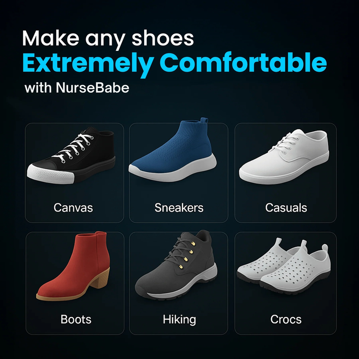 Durable unisex insoles featuring substantial arch support for active lifestyles
