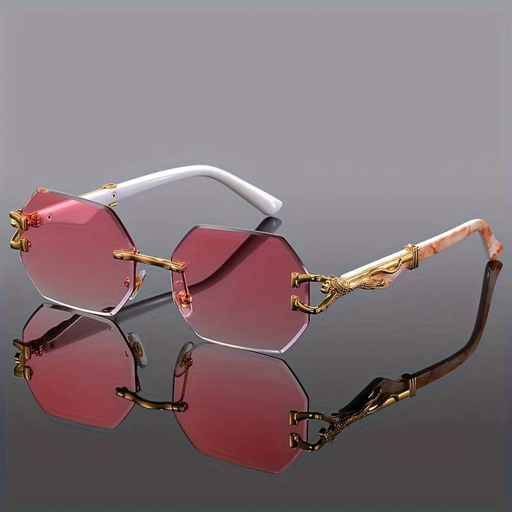 Stylish hexagonal eyewear, a unisex accessory that makes a clear fashion statement for any face.
