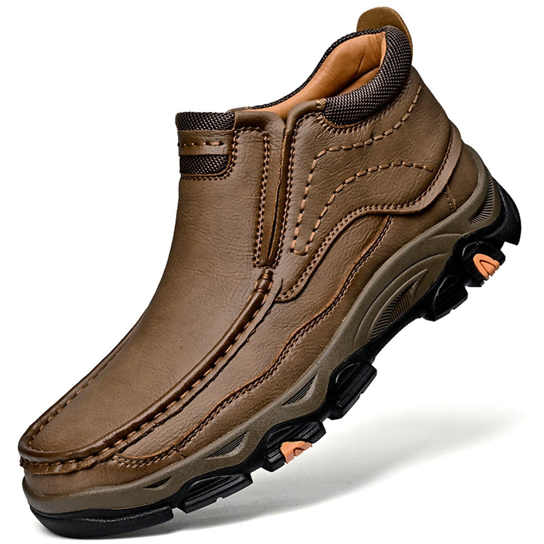 Unisex high top shoes, genuine leather, designed for optimal posture