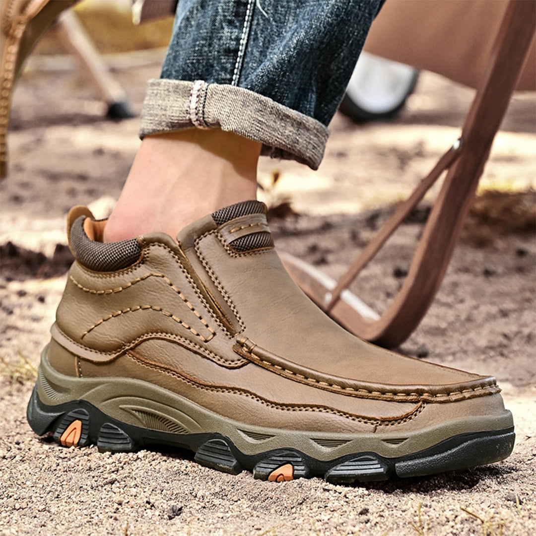 Genuine leather high top shoes, providing superior posture support