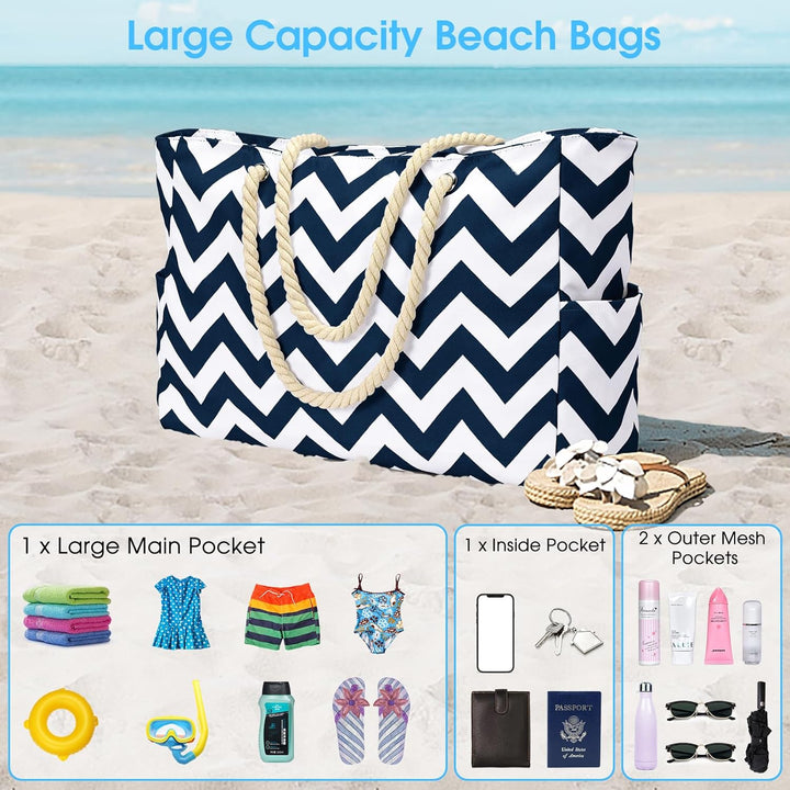 Stylish waterproof tote in grey, great for beach days and outdoor events.